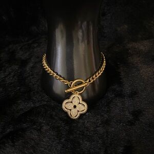 18K Gold Luxury Clover Chain Bracelet